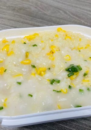 Hình của món Xôi bắp (nấu bằng nồi cơm điện).