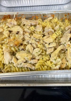 A picture of SAMS CLUB Chicken Alfredo.