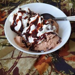 A picture of Homemade Ice cream without additives or preservatives.