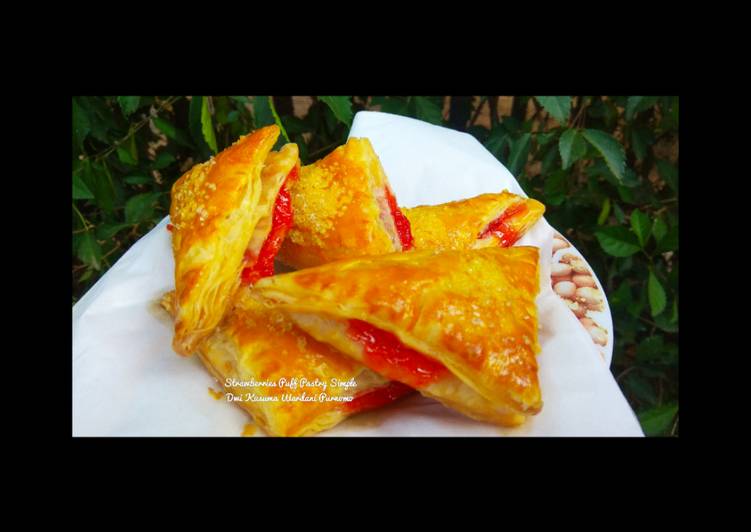 Resep Strawberry Puff Pastry Simple yang Enak Banget