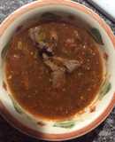 Bistec con salsa
