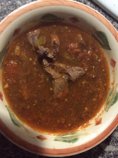 Una foto de Bistec con salsa