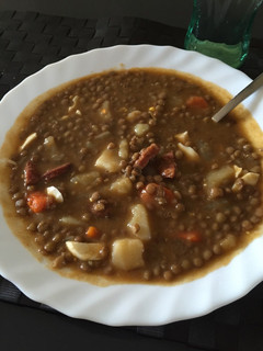Una foto de Lentejas con chorizo