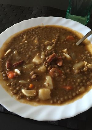 Una foto de Lentejas con chorizo