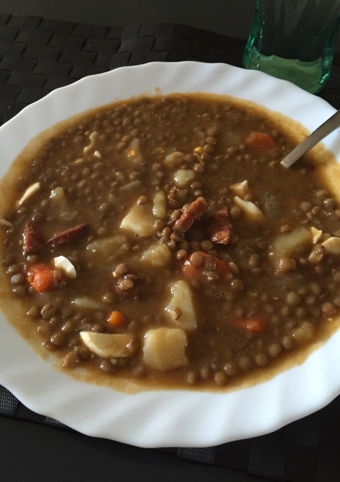 Una foto de Lentejas con chorizo