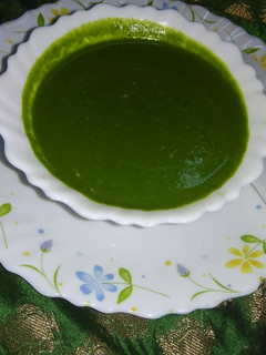 A picture of Healthy palak soup(spinach soup).