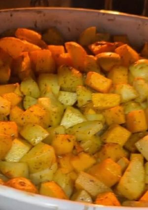 Foto de Assado de Batata e Abóbora