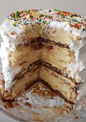 Una foto de Torta milhojas u hojarasca