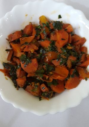 A picture of Methi Gajar.