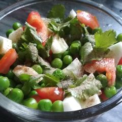 A picture of Matar Chaat.