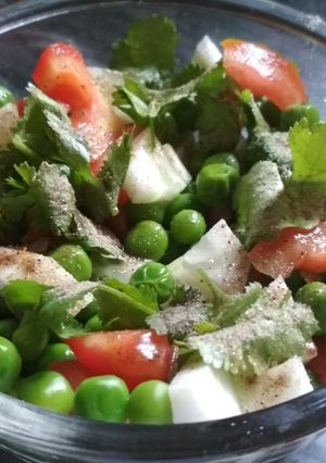 A picture of Matar Chaat.