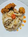 Nasi Ayam KFC ala jepang rice cooker ala anak kost