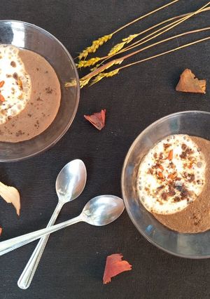A picture of Vegan spicy chocolate mousse.