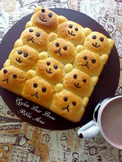 Foto resep Eggless Bear Bread (Roti beruang tanpa telur) lembut banget