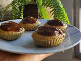 Muffins de naranja en licuadora (sin gluten y con azúcar mascabo)