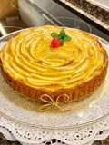 No-Knead Almond and Apple Cake