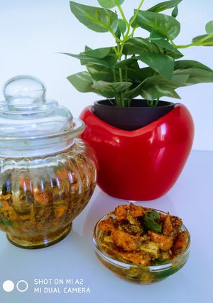 ओल्या हळदीचे लोणचे (olya haldiche lonche recipe in marathi) रेसिपी चे मुख्य फोटो 