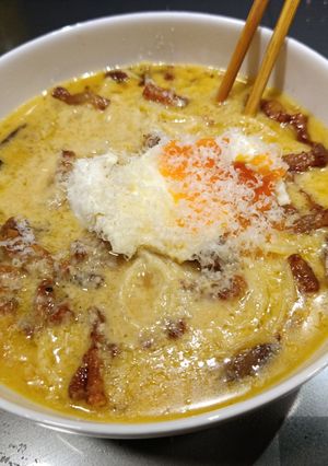Una foto de Ramen Carbonara