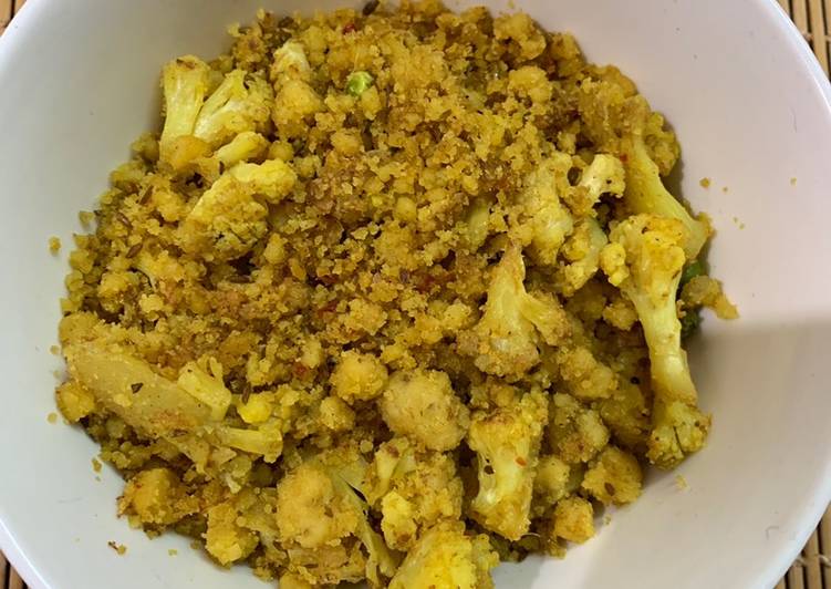 Recipe of Ultimate Cauliflower parupu usli (traditional dish with a twist)