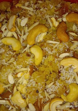 A picture of Bread halwa.