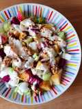 Ensalada Waldorf con manzana y nectarina