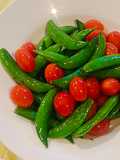 มะเขือเทศ&ถั่วหวานผัดน้ำมันหอย 🍅🫛