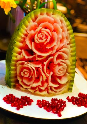 عکسی از دستور هندوانه شب يلدا🍉✨💙