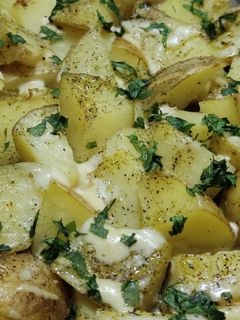 Una foto de Papas asadas