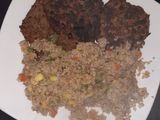 Hamburguesas de lentejas con quinoa a la primavera