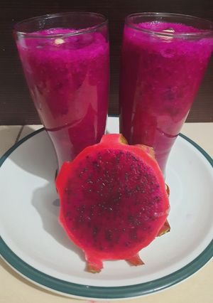 Foto resep Jus buah naga pisang