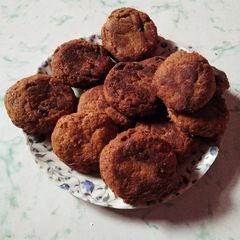 A picture of Shami kababs.