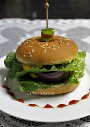 A picture of Kodo Millet Burger.