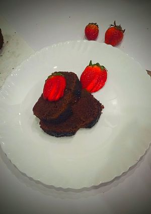 A picture of Chocolate loaf cake (eggless).