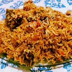 A picture of Chatpata Chicken Pulao.