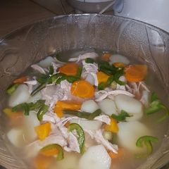 A picture of Chicken soup.