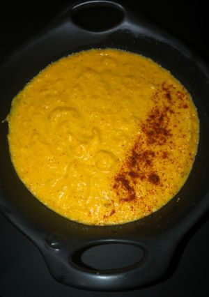 Une photo de Soupe Potimarron/Carottes lardon grillé
