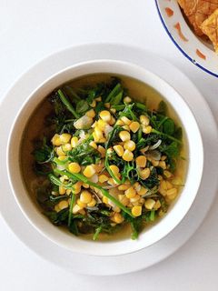 Foto resep Sayur Bening Bayam Jagung