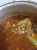 Stewed Chickpeas with Bacon