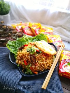 Gambar Maggi Kari Goreng Daging