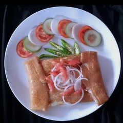 A picture of Mutter Chaat Masala Dosa.