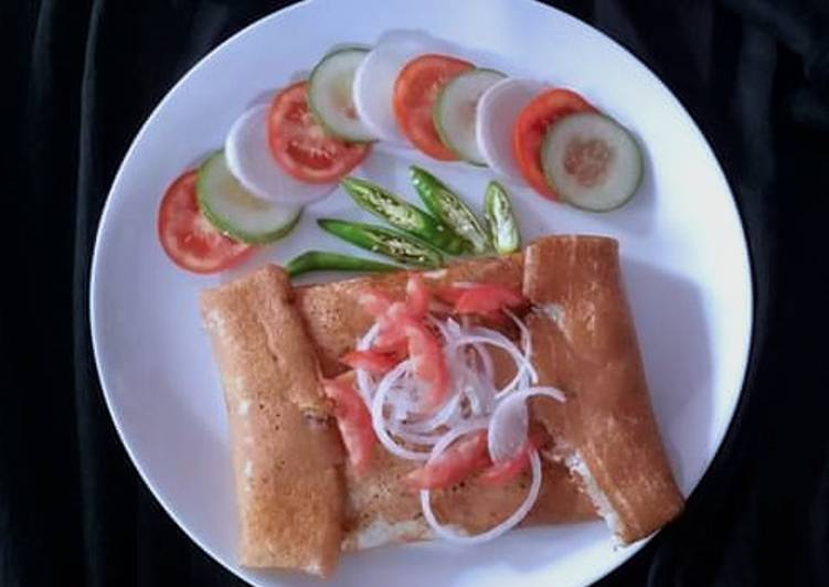 Recipe of Speedy Mutter Chaat Masala Dosa