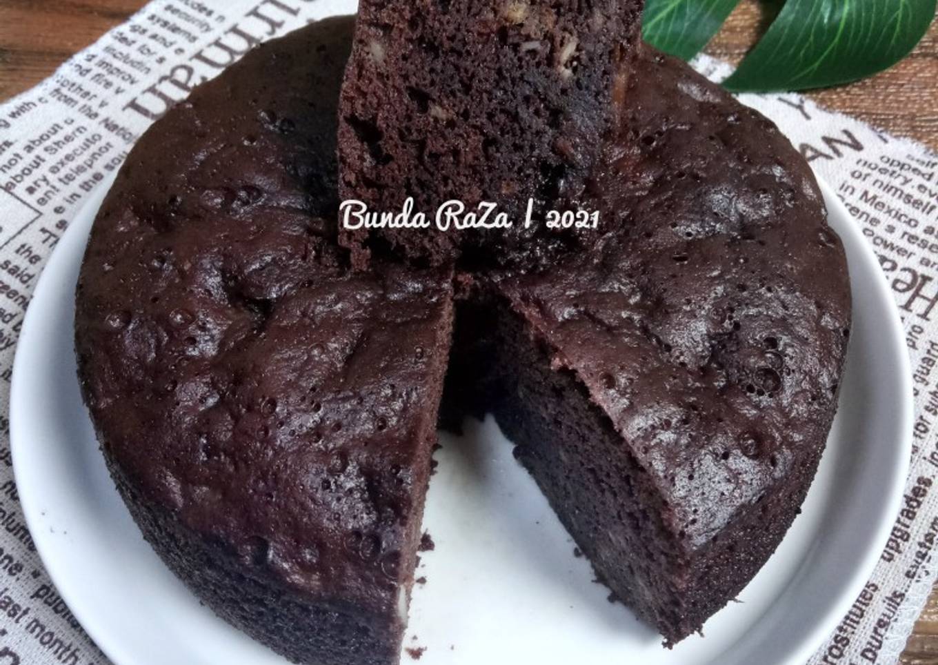 Brownies Pisang Keju Kukus (No Mikser)
