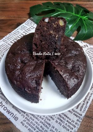 Foto resep Brownies Pisang Keju Kukus (No Mikser)