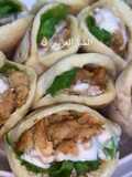 الخبز العربي على الصاج