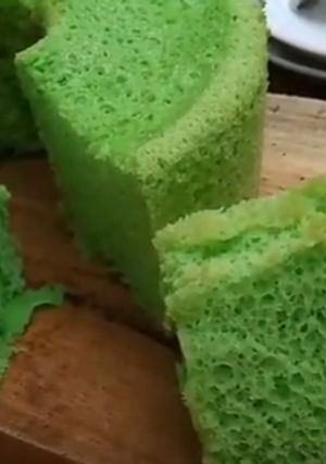 Foto resep Chiffon Cake Pandan (Takaran Sendok, Oil Free)