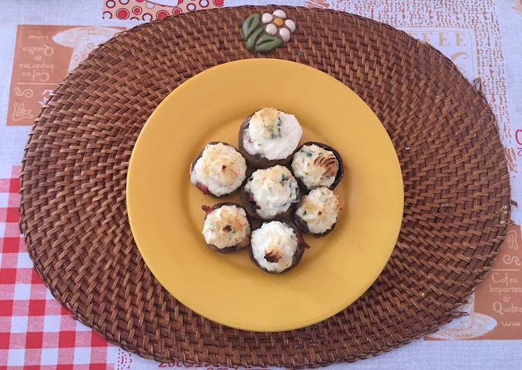 Recetta di Perfect Funghi 🍄 ripieni speck e ricotta