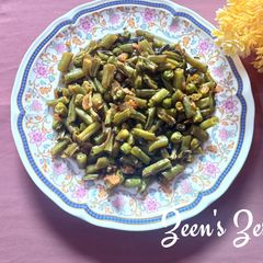 Green Peas and Beans Sabzi A picture of Green Peas and Beans Sabzi.
