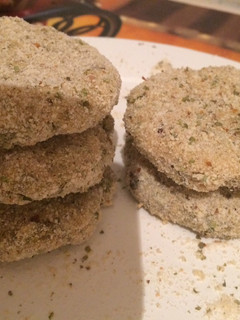 Una foto de Milanesas de soja vegetarianas
