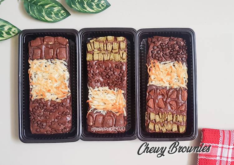 Resep: Chewy Brownies Shiny Crust Enak Terbaru