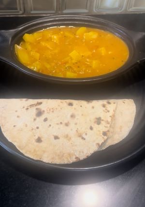 A picture of Potato Onion Tomato Sabzi.